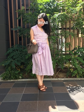 「DRWCYS（ドロシーズ）のアイテム（ワンピース/ドレス）」を使った、KKさん（レディース・153cm）の夏コーディネート