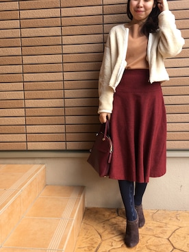 「MACPHEE（マカフィー）のアイテム（その他アウター）」を使った、KKさん（レディース・153cm）の冬コーディネート