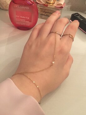 「AVAN LILY（アヴァンリリィ）のアイテム（アクセサリー）」を使った、KKさん（レディース・153cm）の春コーディネート