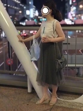 「ELFORBR（エルフォーブル）のアイテム」を使った、KKさん（レディース・153cm）の夏コーディネート