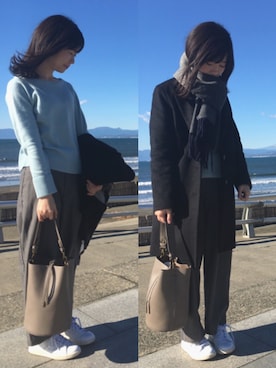 k☺︎さん（レディース・154cm）の冬コーディネート
