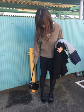 「ドルマンスリーブ」｜「アイテム（チェスターコート）」を使った、k☺︎さん（レディース・154cm）の秋コーディネート