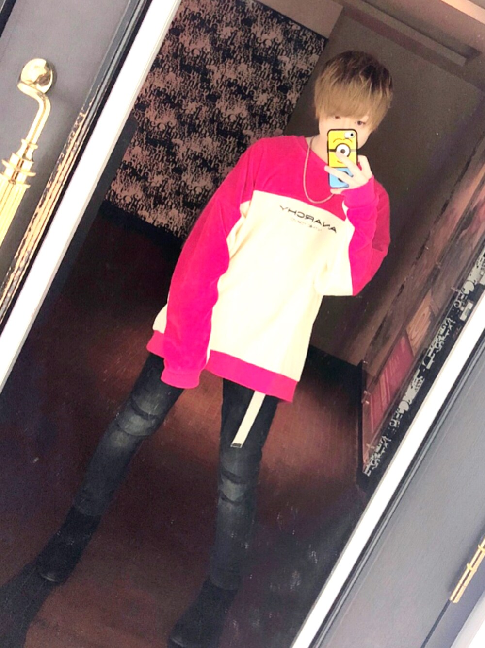 「歌舞伎町、ホスト、新宿、太った、ちょっとだけ」｜「ANARCHYのアイテム（トップス、その他）」を使った、HIROさん（メンズ・50cm）の春コーディネートの1枚目の写真