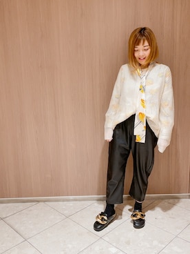 「古着女子」｜「アイテム（スリッポン）」を使った、さつき@Narelさん（レディース・152cm）の冬コーディネート