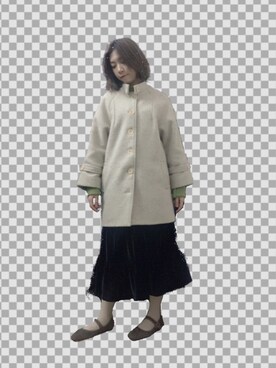 「日常」｜「アイテム（ダッフルコート）」を使った、糖豆豆さん（レディース・167cm）の冬コーディネート
