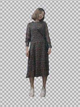 「可爱」｜糖豆豆さん（レディース・167cm）の春コーディネート