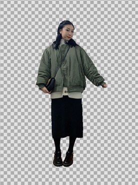 「日常」｜「アイテム（その他シューズ）」を使った、糖豆豆さん（レディース・167cm）の冬コーディネート