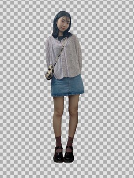 「可爱」｜糖豆豆さん（レディース・167cm）の春コーディネート