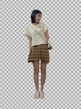 「可爱」｜糖豆豆さん（レディース・167cm）の春コーディネート