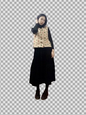 「可爱」｜糖豆豆さん（レディース・167cm）の冬コーディネート