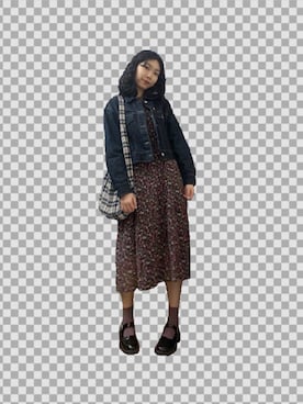「可爱」｜糖豆豆さん（レディース・167cm）の冬コーディネート