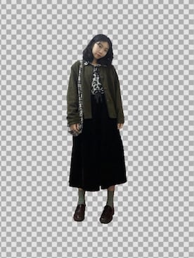 「可爱」｜糖豆豆さん（レディース・167cm）の冬コーディネート