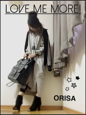 「ドルマンスリーブ」｜「アイテム（シャツワンピース）」を使った、Orisattiさん（レディース・160cm）の春コーディネート