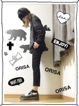 「SCHOTT」｜「アイテム（その他シューズ）」を使った、Orisattiさん（レディース・160cm）の秋コーディネート