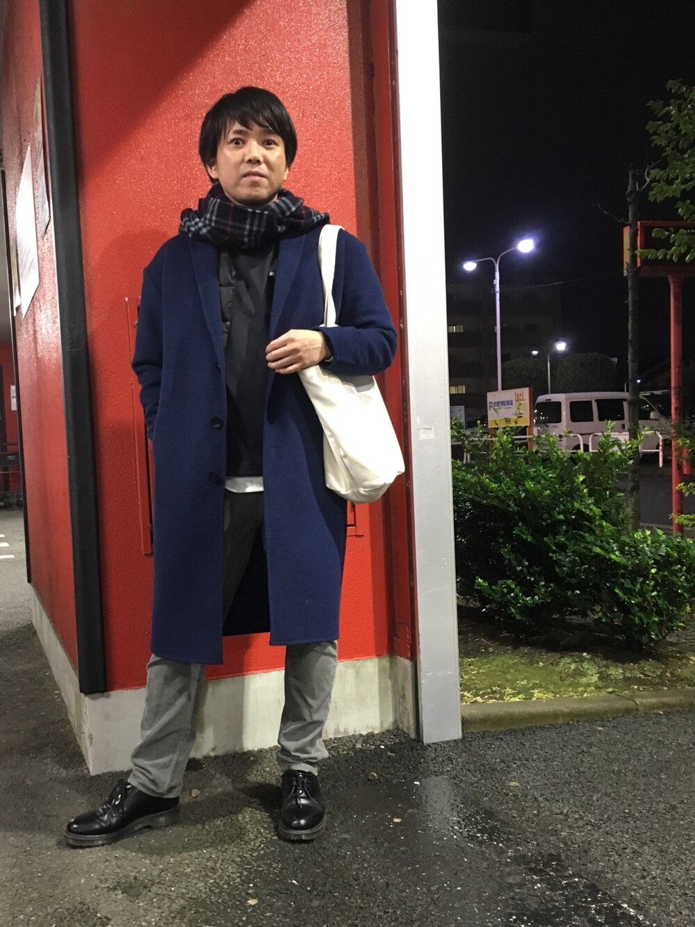 「冬コーデ」｜「Dr. MartensのDr.Martens/CORE 1461/3-EYE SHOE（その他シューズ、ブラック系）」を使った、ken_hさん（メンズ・163cm）の秋コーディネートの1枚目の写真
