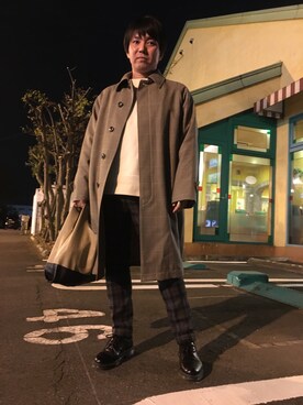 「417 EDIFICE（フォーワンセブンエディフィス）のアイテム（バッグ）」を使った、ken_hさん（メンズ・162cm）の冬コーディネート