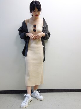 HARUKAさんの「ニットドレス」を使ったコーディネート