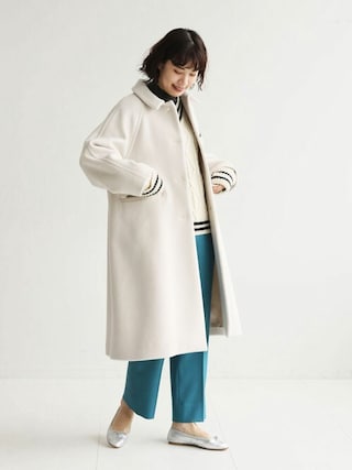 スローブイエナ SLOBE IENA 襟付きグランAラインコート SLOBE IENA（スローブイエナ）の「襟付きラグランAラインコート