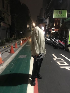 「FENDI（フェンディ）のアイテム（帽子）」を使った、Wai Cheung Shiさん（メンズ・178cm）の春コーディネート