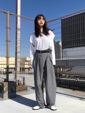 ローファーを使った Maison Martin Margiela のレディース人気ファッションコーディネート Wear