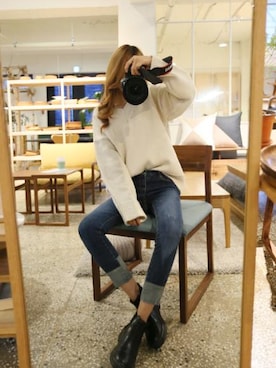 「Dailyabout（デイリーアバウト）のアイテム」を使った、DAILYABOUTさん（レディース・164cm）の冬コーディネート