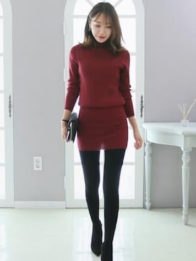 「アイテム（アナログ腕時計）」を使った、DAILYABOUTさん（レディース・164cm）の冬コーディネート