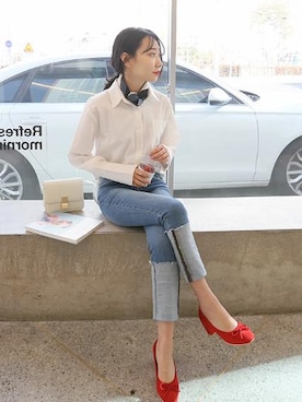 「Dailyabout（デイリーアバウト）のアイテム」を使った、DAILYABOUTさん（レディース・164cm）の春コーディネート