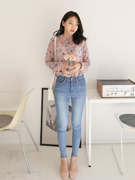 「Dailyabout（デイリーアバウト）のアイテム」を使った、DAILYABOUTさん（レディース・164cm）の春コーディネート
