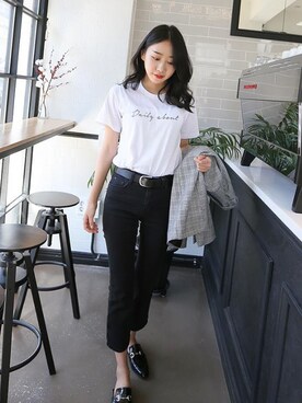 「Dailyabout（デイリーアバウト）のアイテム」を使った、DAILYABOUTさん（レディース・164cm）の春コーディネート
