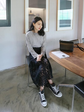 「Dailyabout（デイリーアバウト）のアイテム」を使った、DAILYABOUTさん（レディース・164cm）の春コーディネート
