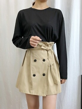 「Dailyabout（デイリーアバウト）のアイテム」を使った、DAILYABOUTさん（レディース・166cm）の春コーディネート