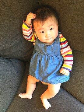「0歳6ヶ月」｜「アイテム（その他）」を使った、chunさん（キッズ・60cm）の春コーディネート