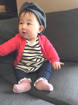 「0歳6ヶ月」｜「アイテム（その他）」を使った、chunさん（キッズ・60cm）の春コーディネート