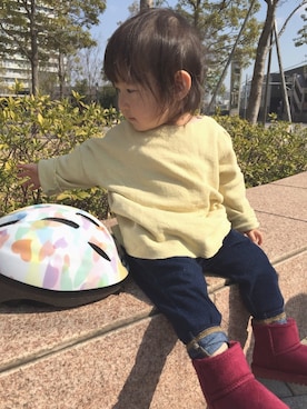 「apres les cours」｜「アイテム（その他）」を使った、chunさん（キッズ・70cm）の冬コーディネート