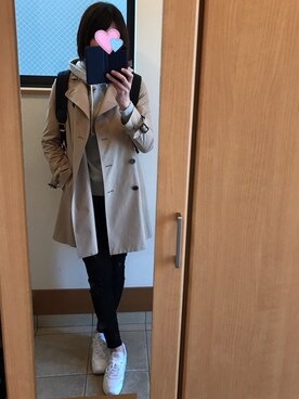 「STUDIOUS（ステュディオス）のアイテム（トレンチコート）」を使った、sea0818さん（レディース・168cm）の春コーディネート