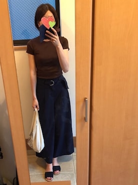 「UNIQLO Tシャツ」｜「アイテム（シューズ）」を使った、sea0818さん（レディース・168cm）の夏コーディネート