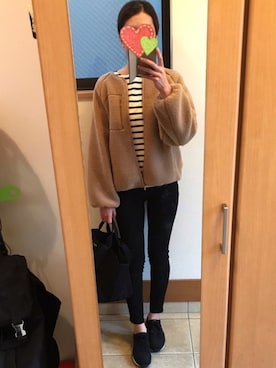 「PLST（プラステ）のアイテム（ノーカラージャケット）」を使った、sea0818さん（レディース・168cm）の秋コーディネート