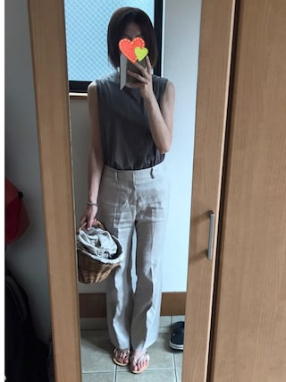 名品✨ドゥーズィエムクラス　アササルファーゾメパンツ ベージュ DEUXIEME CLASSE - 美品 Deuxieme Classe ドゥーズィエムクラス