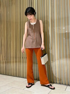 「BACCA（バッカ）のアイテム」を使った、TOMORROWLAND MENSさん（レディース・165cm）の春コーディネート