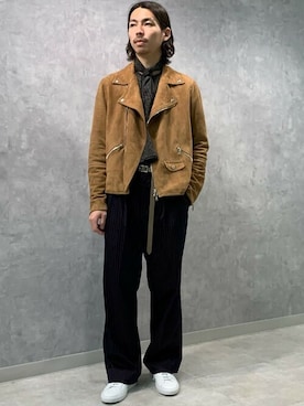 「COMMON PROJECTS（コモンプロジェクト）のアイテム」を使った、TOMORROWLAND MENSさん（メンズ・176cm）の秋コーディネート