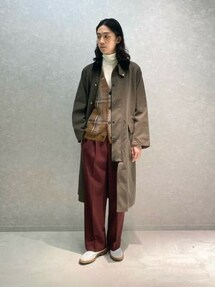 別注】Barbour×TOMORROWLAND OVERSIZED BURGHLEY ウールコットンツイル