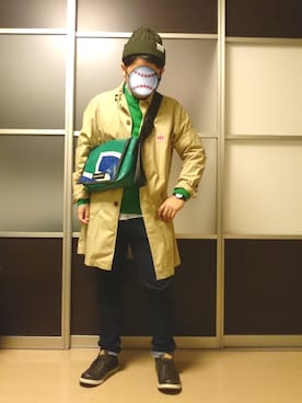 「アイテム（腕時計、ブルー系）」を使った、shinさん（メンズ・160cm）の春コーディネート