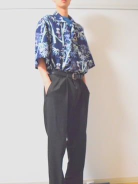 「coconuts（ココナッツ）のアイテム」を使った、Ryo さん（メンズ・184cm）の夏コーディネート