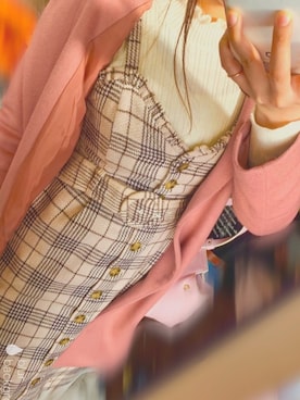 「nice claup」｜「アイテム（チェスターコート）」を使った、ぬぅさん（レディース・161cm）の冬コーディネート