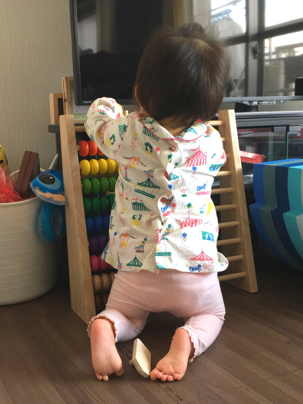「赤ちゃん、赤ちゃんコーデ、1歳、春コーデ、ピンク、ベビーコーデ、おしゃれさんと繋がりたい、ピンクコーデ」｜「mini Bodenのアイテム（シャツ/ブラウス、その他）」を使った、neco.さん（キッズ・80cm）の春コーディネートの1枚目の写真