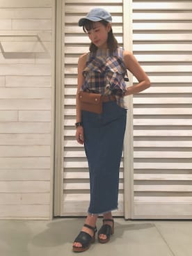 aya.さんの（AZUL by moussy | アズールバイマウジー）を使ったコーディネート