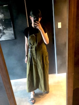 「Y's（ワイズ）のアイテム（ワンピース/ドレス）」を使った、ヨコミサさん（レディース・155cm）の夏コーディネート