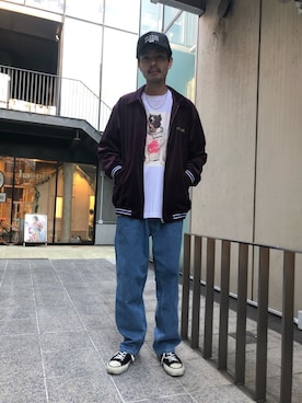 「アイテム（ブルゾン）」を使った、鈴木　義人さん（メンズ・174cm・30代）の冬コーディネート