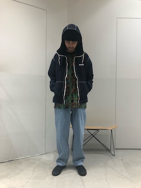 「アイテム（ブルゾン）」を使った、鈴木　義人さん（メンズ・174cm・30代）の冬コーディネート