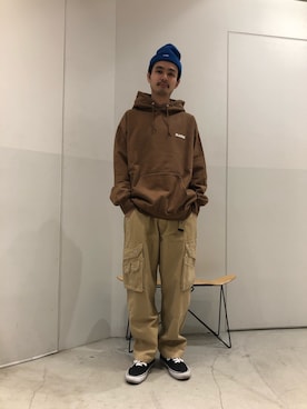 「チョコ色に染まれ」｜鈴木　義人さん（メンズ・174cm）の冬コーディネート